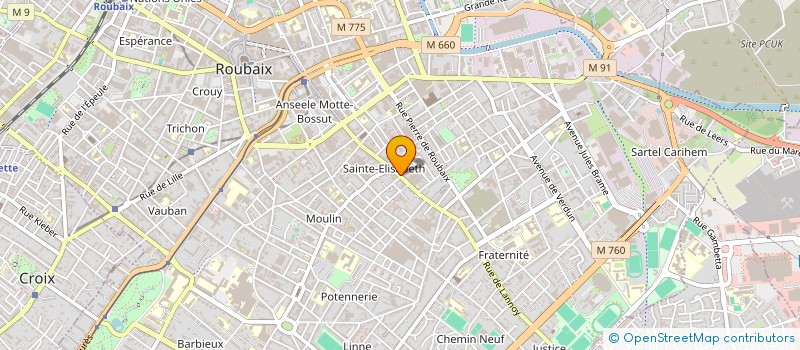 localisation de l'entreprise SARL BOUCHERIE SALEM  ROUBAIX