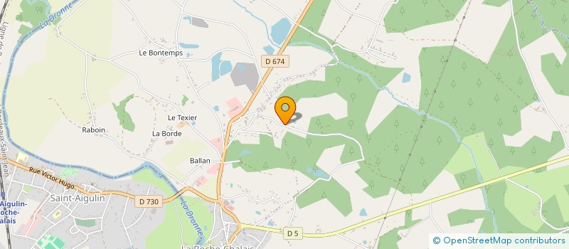 localisation de l'entreprise SARL BOUCHERIES ET FILS  LA ROCHE CHALAIS