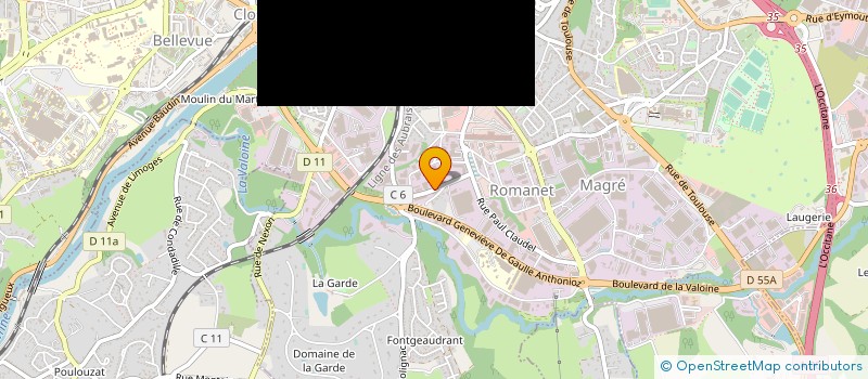 localisation de l'entreprise SARL BOUCHERON à LIMOGES