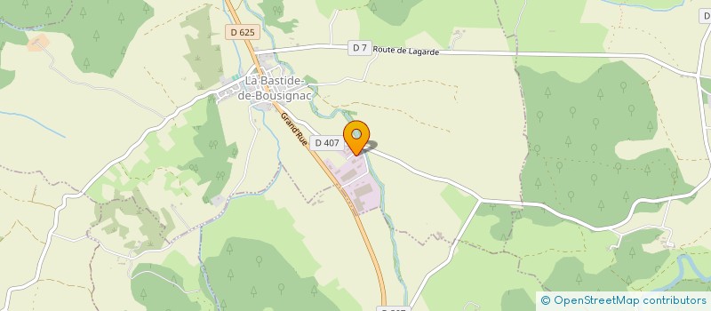 localisation de l'entreprise SARL BOUDLET à LA BASTIDE-DE-BOUSIGNAC