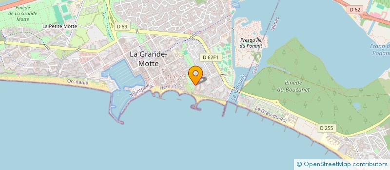 localisation de l'entreprise SARL BOUDOU  LA GRANDE MOTTE