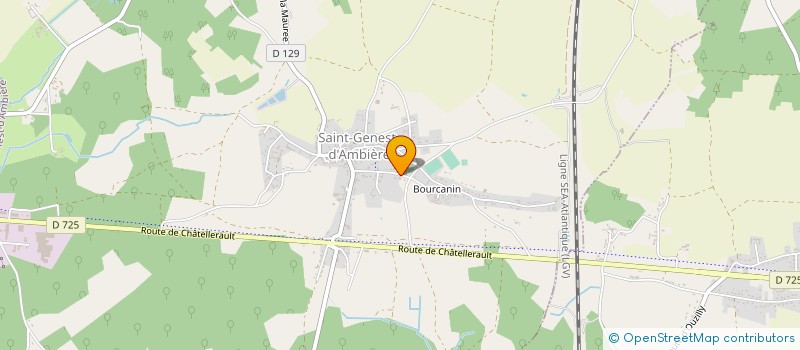 localisation de l'entreprise SARL BOUFFARD LAURENT  SAINT-GENEST-D'AMBIERE