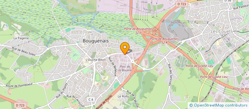 localisation de l'entreprise SARL BOUGUENAIS CONDUITE à BOUGUENAIS