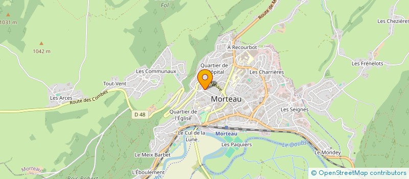 localisation de l'entreprise SARL BOUHERET  MORTEAU
