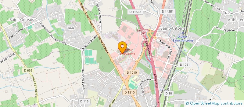 localisation de l'entreprise SARL BOUIN  SAINT-ANDRE-DE-CUBZAC