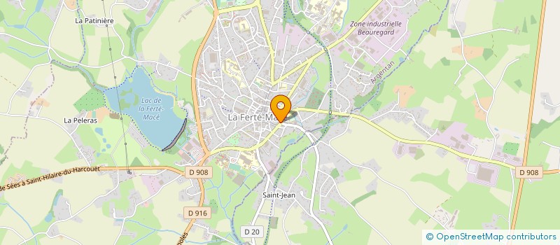 localisation de l'entreprise SARL BOULANGERIE AMELINE à LA FERTE MACE