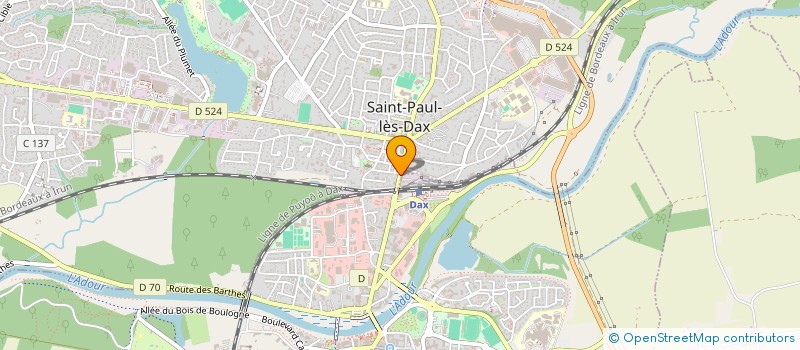 localisation de l'entreprise SARL BOULANGERIE BONCOEUR à SAINT-PAUL-LES-DAX