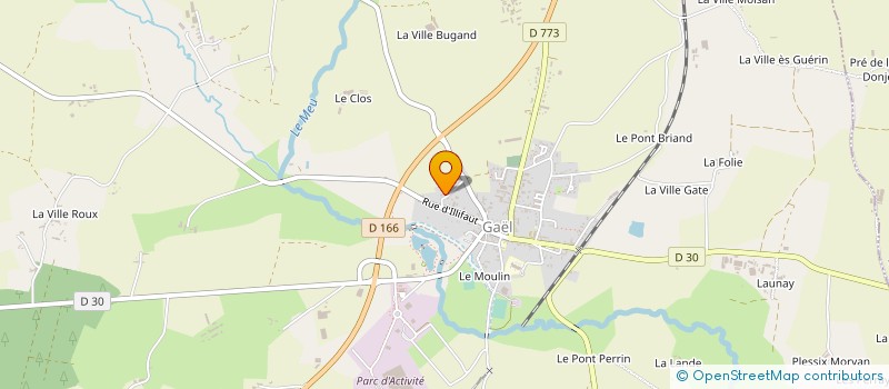 localisation de l'entreprise SARL BOULANGERIE CLEMENCEAU  SAINT-MEEN-LE-GRAND