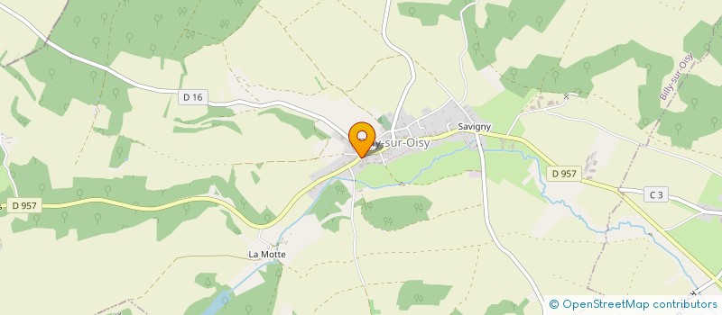 localisation de l'entreprise SARL BOULANGERIE COLLARD à BILLY-SUR-OISY