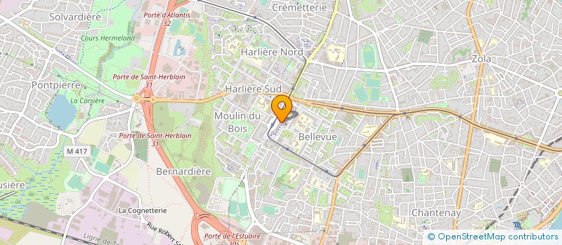 localisation de l'entreprise SARL BOULANGERIE CONNECTION  NANTES