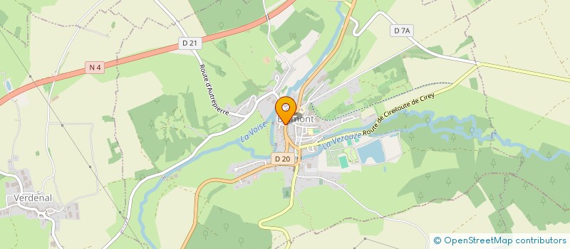 localisation de l'entreprise SARL BOULANGERIE CUNIN  BLAMONT