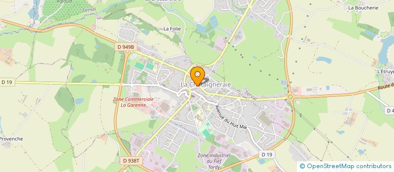 localisation de l'entreprise SARL BOULANGERIE DE LA POSTE  LA CHATAIGNERAIE
