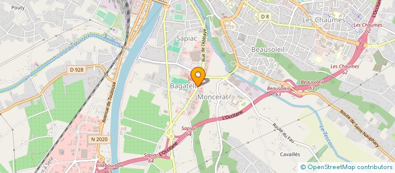 localisation de l'entreprise SARL BOULANGERIE DELICE DES PAINS à MONTAUBAN