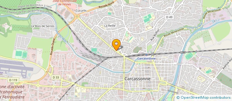 localisation de l'entreprise SARL BOULANGERIE DU PARC à CARCASSONNE