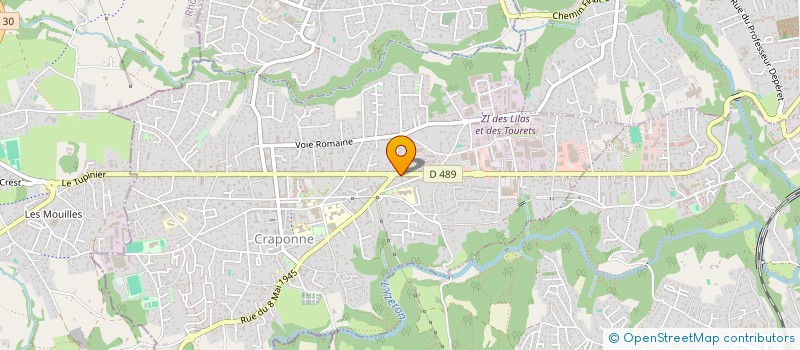 localisation de l'entreprise SARL BOULANGERIE DU PONT  CRAPONNE