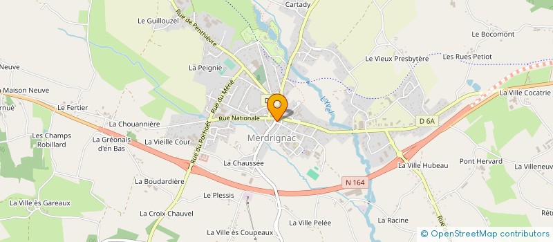 localisation de l'entreprise SARL BOULANGERIE GUEHO à MERDRIGNAC