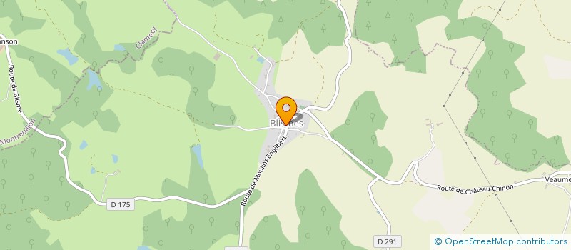 localisation de l'entreprise SARL BOULANGERIE GUILLOTIN  MONTIGNY-EN-MORVAN