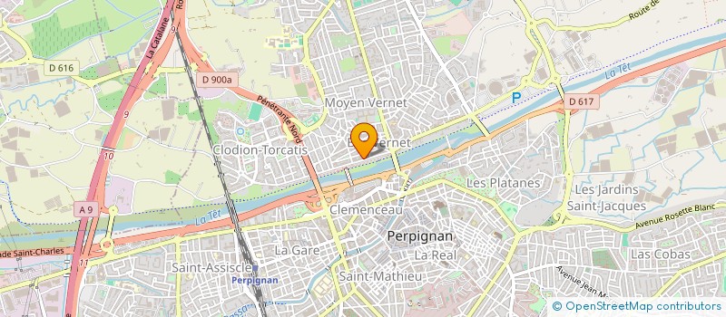 localisation de l'entreprise SARL BOULANGERIE PARENT  PERPIGNAN