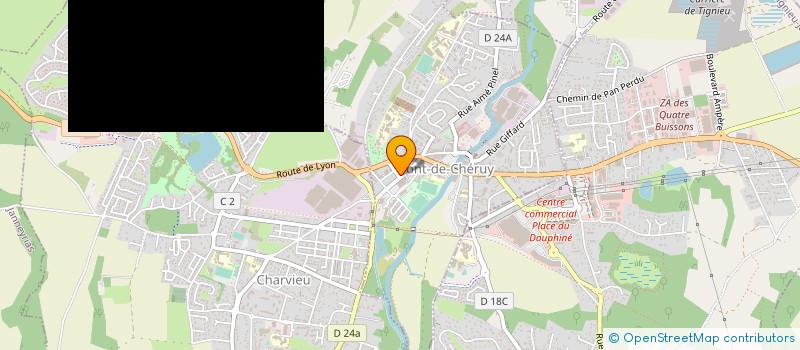 localisation de l'entreprise SARL BOULANGERIE PATISSERI VIAL à PONT-DE-CHERUY