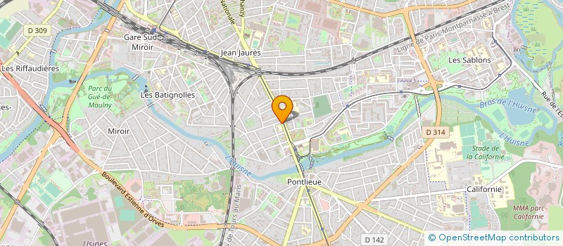 localisation de l'entreprise SARL BOULANGERIE PATISSERIE CLOCHEAU  NEUVILLE-SUR-SARTHE