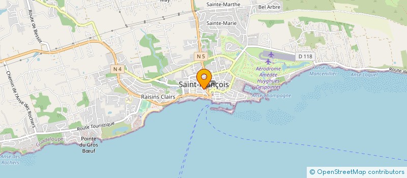 localisation de l'entreprise SARL BOULANGERIE PATISSERIE EPI D OR à SAINT-FRANCOIS