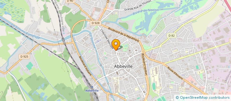 localisation de l'entreprise SARL BOULANGERIE PATISSERIE LES GOURMANDISES ZAK-TIM à ABBEVILLE