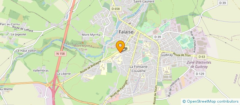 localisation de l'entreprise SARL BOULANGERIE PATISSERIE SERAIS à FALAISE