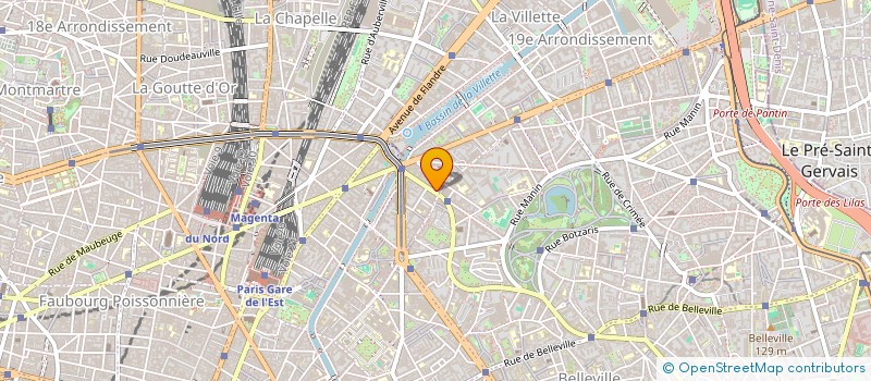 localisation de l'entreprise SARL BOULANGERIE SECRETAN  PARIS