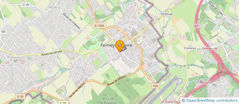 localisation de l'entreprise SARL BOULANGERIE VOLTAIRE à FERNEY-VOLTAIRE