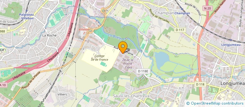 localisation de l'entreprise SARL BOUQUETS D'OBJETS  VILLEBON-SUR-YVETTE