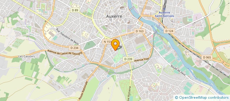 localisation de l'entreprise SARL BOUQUIER à AUXERRE