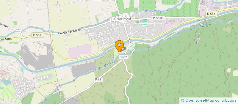 localisation de l'entreprise SARL BOURASSIN  CHARLEVAL