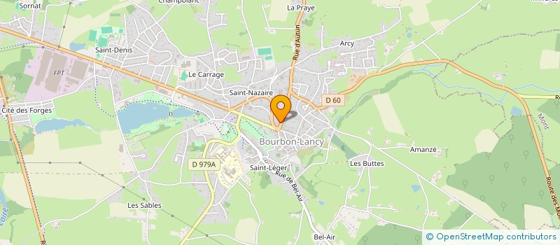 localisation de l'entreprise SARL BOURBON OPTIQUE  BOURBON-LANCY