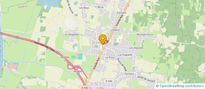 localisation de l'entreprise SARL BOURCET à FEILLENS