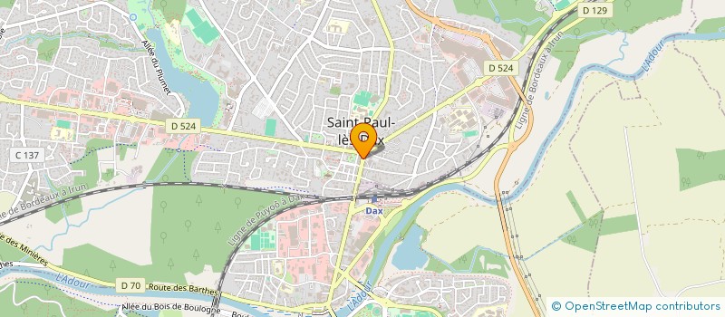 localisation de l'entreprise SARL BOURDENX  SAINT-PAUL-LES-DAX