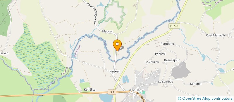 localisation de l'entreprise SARL BOURDONNAY PATRICIA  GLOMEL