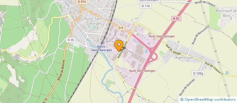 localisation de l'entreprise SARL BOURG MONTAGNAT à NUITS-SAINT-GEORGES
