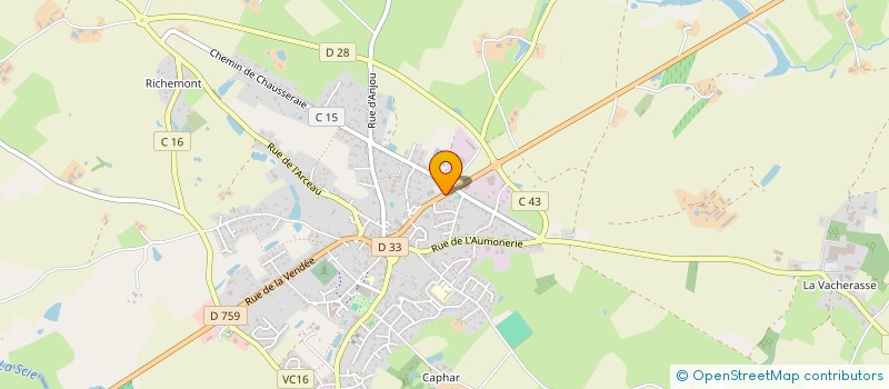 localisation de l'entreprise SARL BOURGEOIS à NUEIL-LES-AUBIERS
