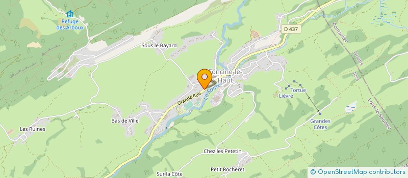 localisation de l'entreprise SARL BOURGEOIS JOEL  FONCINE-LE-HAUT