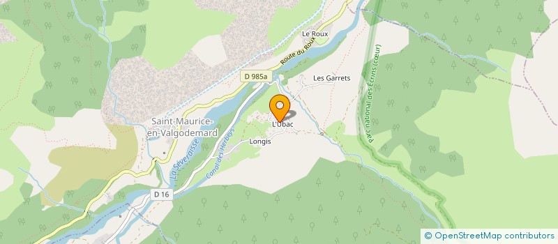 localisation de l'entreprise SARL BOURGEON  SAINT-MAURICE-EN-VALGODEMARD