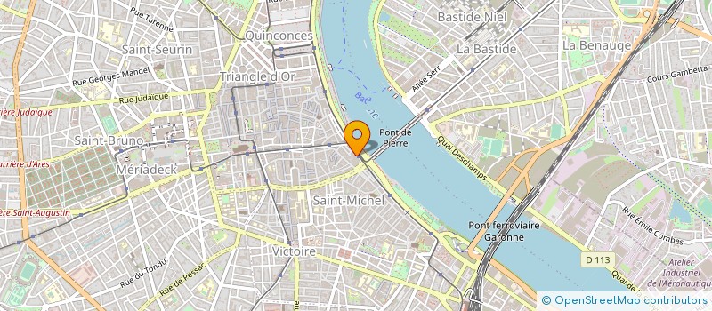 localisation de l'entreprise SARL BOURGOGNE COIFFURE  BORDEAUX