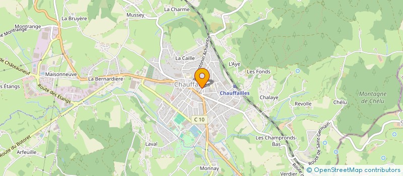 localisation de l'entreprise SARL BOURGOGNE SERVICES CONSEILS  CHAUFFAILLES