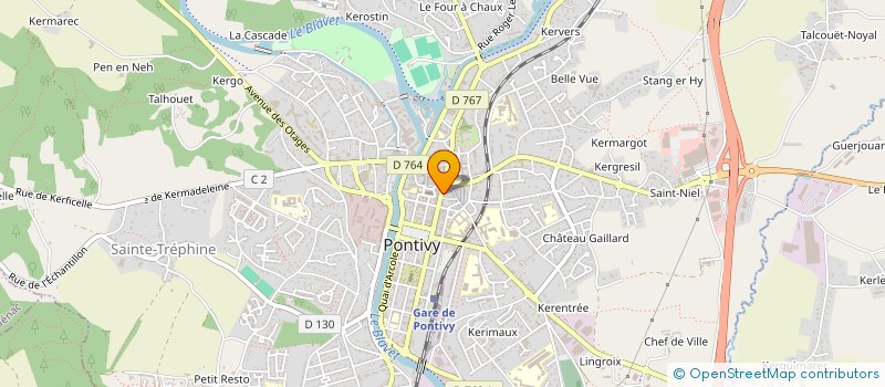 localisation de l'entreprise SARL BOURHIS DREANO  PONTIVY