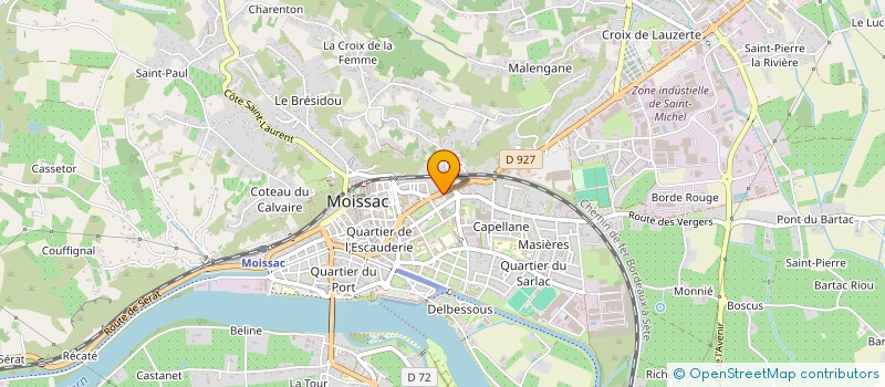 localisation de l'entreprise SARL BOURIAL à MOISSAC