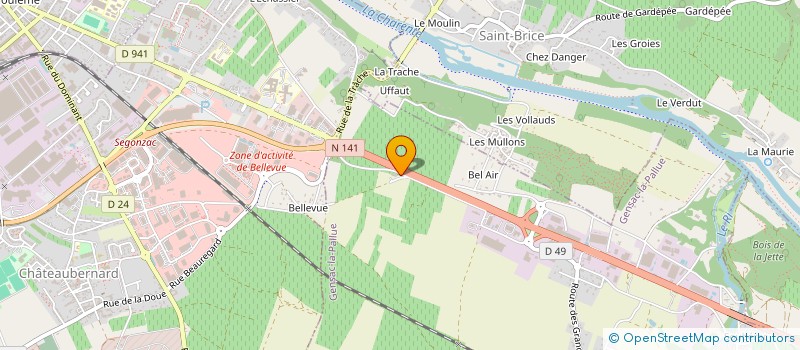 localisation de l'entreprise SARL BOUROUMEAU OPHELIE à GENSAC-LA-PALLUE