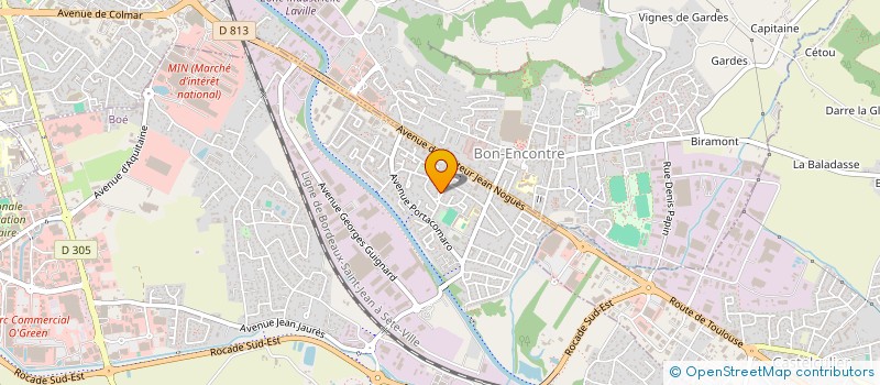 localisation de l'entreprise SARL BOURRET  BOE