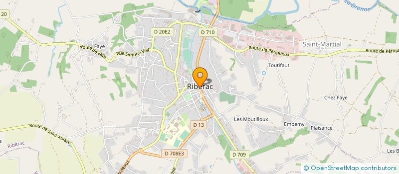 localisation de l'entreprise SARL BOUSSAGUET DORDOGNE à RIBERAC