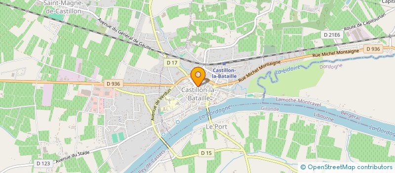 localisation de l'entreprise SARL BOUSSAGUET TALENCE  CASTILLON-LA-BATAILLE