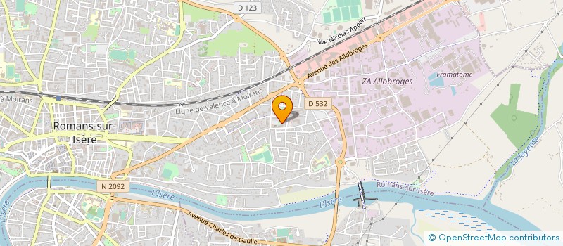 localisation de l'entreprise SARL BOUSSAID  ROMANS-SUR-ISERE