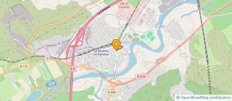 localisation de l'entreprise SARL BOUTEILLE  LE BOULOU